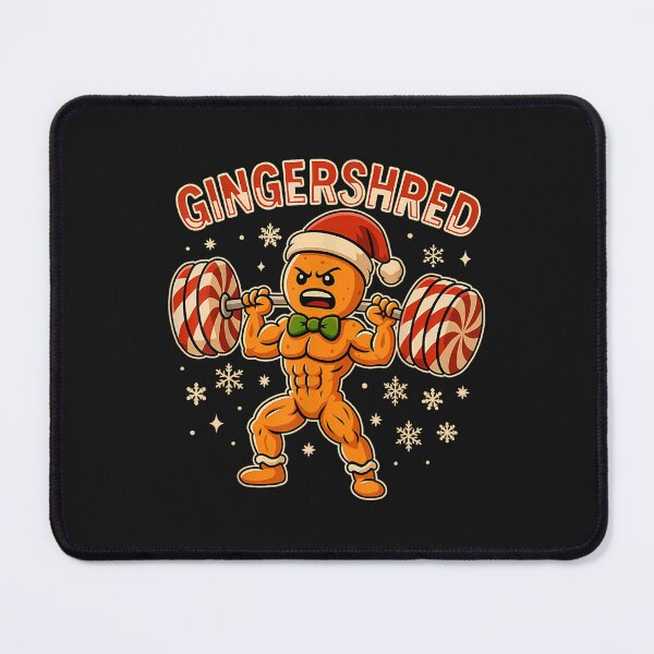Item preview, Gingershred Funny Christmas Gym Workout Fitness designed and sold by FeestMia.