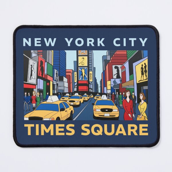 Item preview, New York City Times Square Pop Art Comic Style Illustration designed and sold by KiwiRider.
