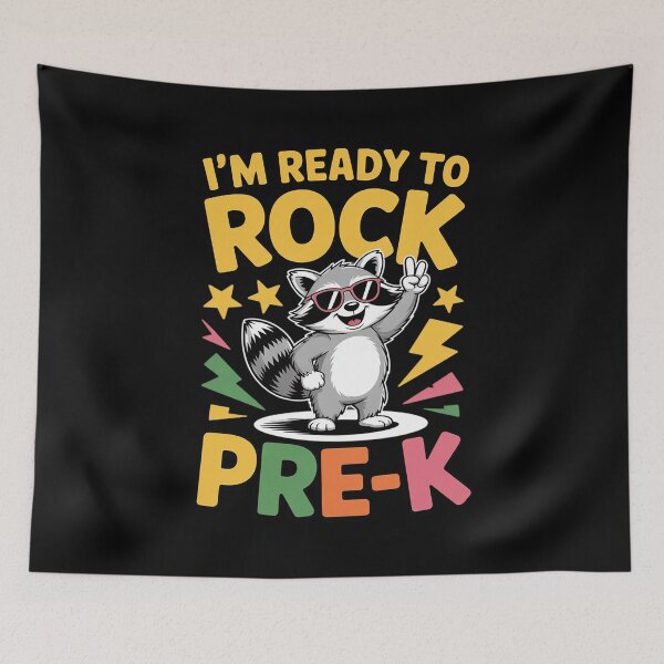 Item preview, Raccoon Rock Boys Girls Kids Pre-K designed and sold by ProudForFunny.