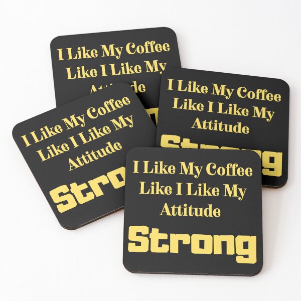 Item preview, Strong Coffee Sarcastic Quote Shirt designed and sold by ChameraDesign.