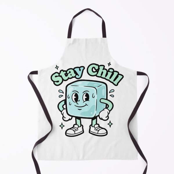 Item preview, Stay Chill Retro Ice Cube Mascot – Cute Vintage Positivity Design designed and sold by DIRTYSKETCHH.