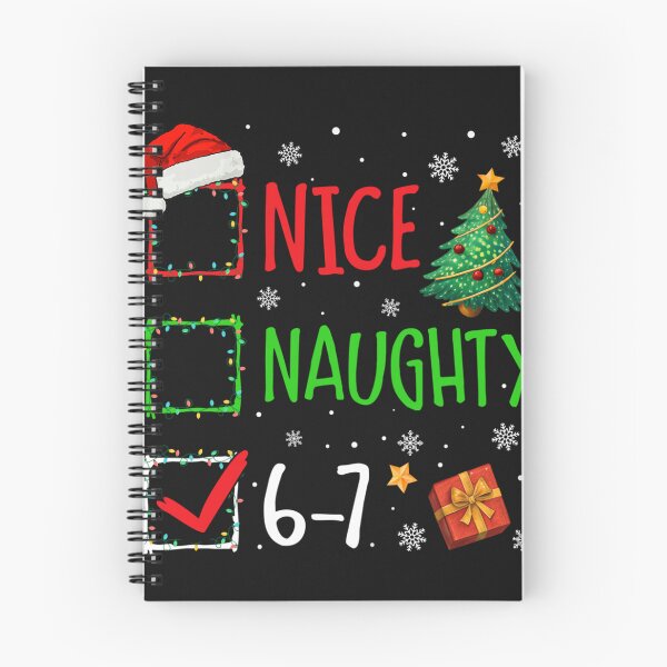Item preview, Nice Naughty 6 7 Brainrot Christmas Funny Meme Slang designed and sold by FeestMia.
