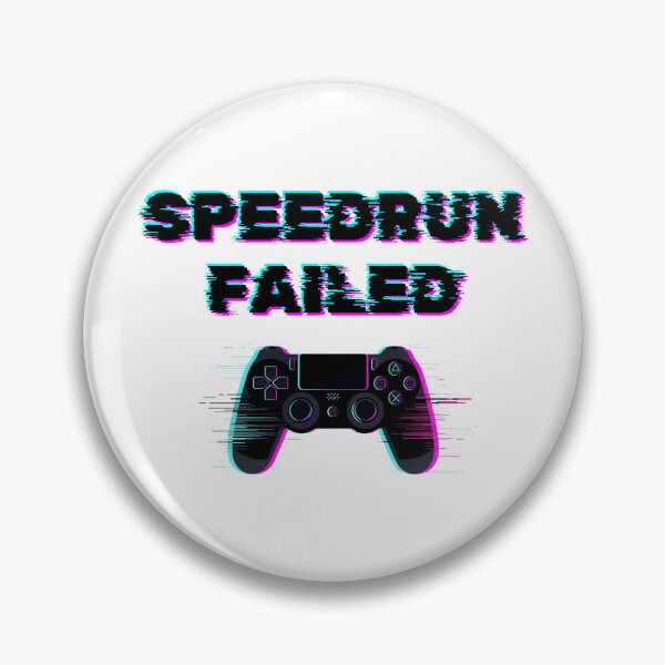 Item preview, Speedrun Failed – Glitch Gamer Controller Design designed and sold by PHRASEandSTYLE.