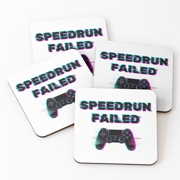 Item preview, Speedrun Failed – Glitch Gamer Controller Design designed and sold by PHRASEandSTYLE.