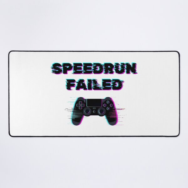 Item preview, Speedrun Failed – Glitch Gamer Controller Design designed and sold by PHRASEandSTYLE.