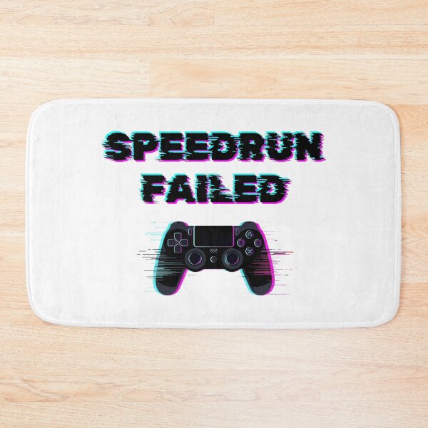 Item preview, Speedrun Failed – Glitch Gamer Controller Design designed and sold by PHRASEandSTYLE.