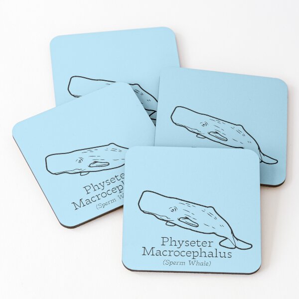 Item preview, Sperm Whale Illustration Minimalist Ocean Animal Art designed and sold by SimplyJasper.
