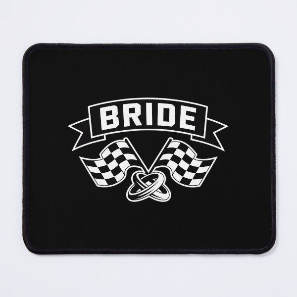 Item preview, Racing Wedding Bands Checkered Flag Banner Bride designed and sold by ProudForFunny.