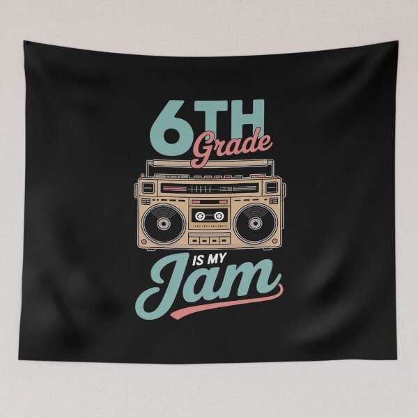 Item preview, Radio 6th Grade is My Jam Retro Boombox Back to School designed and sold by ProudForFunny.