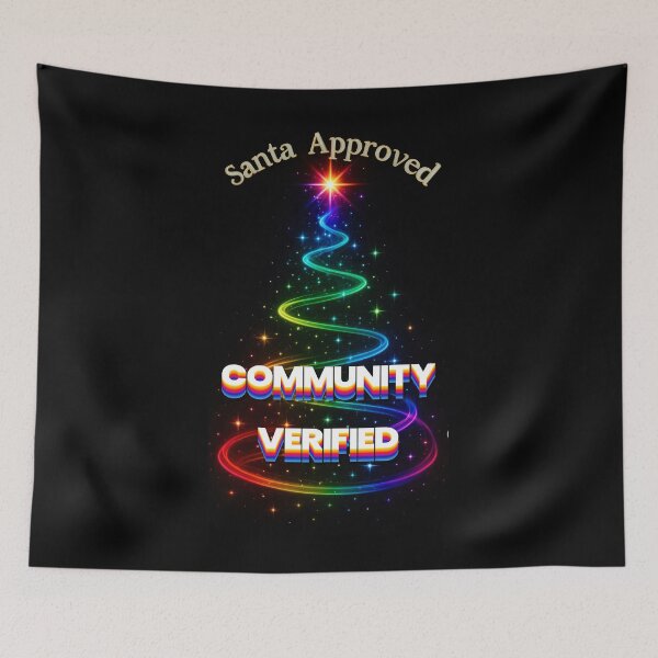 Item preview, ⛄ Santa Approved – Community Verified ✨-✨ HOLIDAY PRIDE EDITION designed and sold by WheelieGdArt.