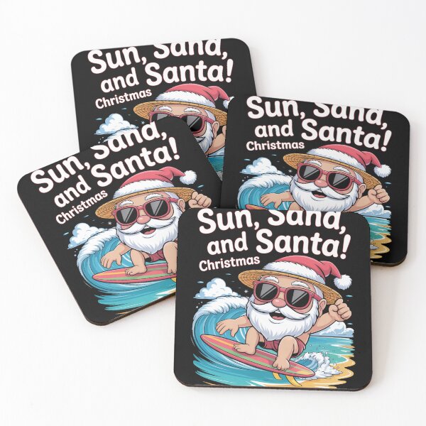 Item preview, Santa's sun sand sea Favorite  Merry Christmas squad  designed and sold by kaka8888.