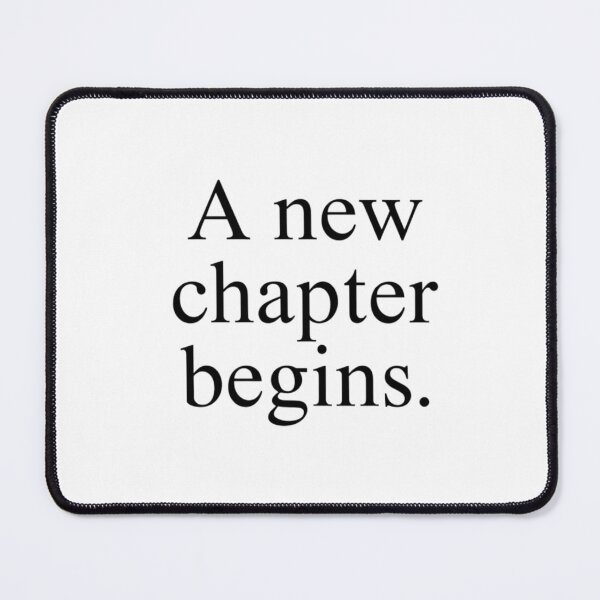 Item preview, A New Chapter Begins – Minimal New Year Quote designed and sold by Irene Catchmind.