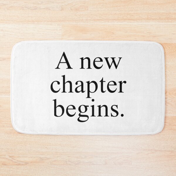 Item preview, A New Chapter Begins – Minimal New Year Quote designed and sold by Irene Catchmind.