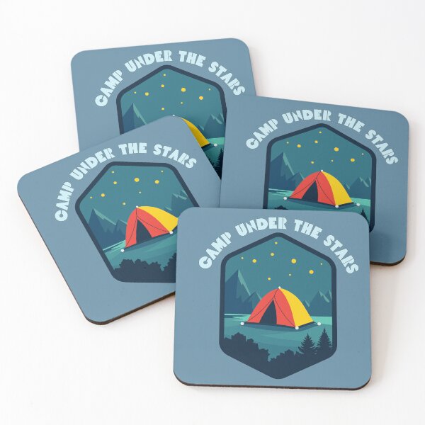 Item preview, Camp Under the Stars – Night Camping Adventure T-Shirt designed and sold by MUKUND FASHION DESIGN.