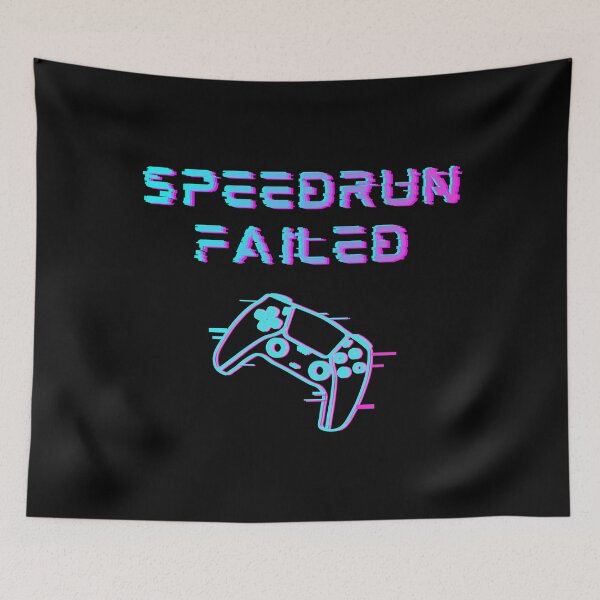 Item preview, Speedrun Failed – Neon Glitch Controller Gamer Art designed and sold by PHRASEandSTYLE.