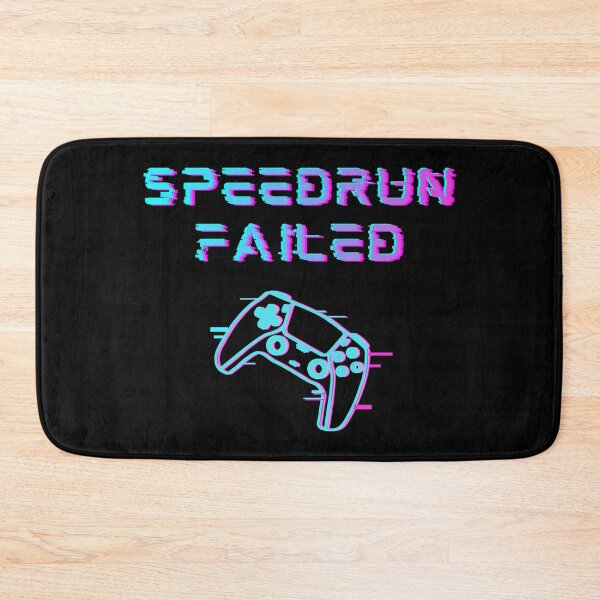 Item preview, Speedrun Failed – Neon Glitch Controller Gamer Art designed and sold by PHRASEandSTYLE.