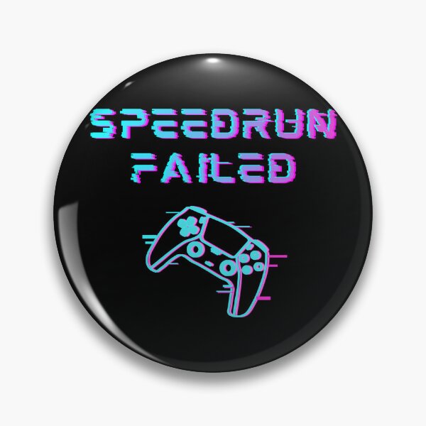 Item preview, Speedrun Failed – Neon Glitch Controller Gamer Art designed and sold by PHRASEandSTYLE.