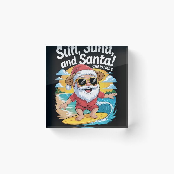 Item preview, Santa's sun sand sea Favorite  Merry Christmas squad  designed and sold by kaka8888.