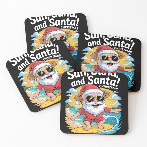 Item preview, Santa's sun sand sea Favorite  Merry Christmas squad  designed and sold by kaka8888.