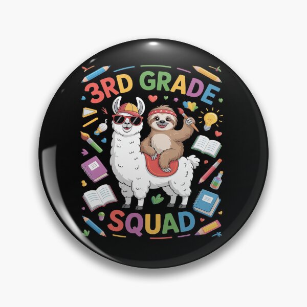 Item preview, 3rd Grade Squad Sloth With Llama First Day Of School designed and sold by SIGORDESIGN.