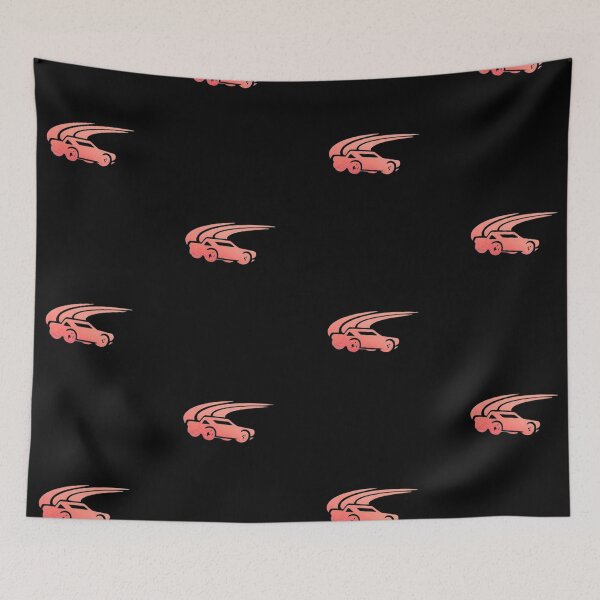 Item preview, A race car speeding through a sharp curve on a racetrack_24_Red paint_side view designed and sold by Aariq.