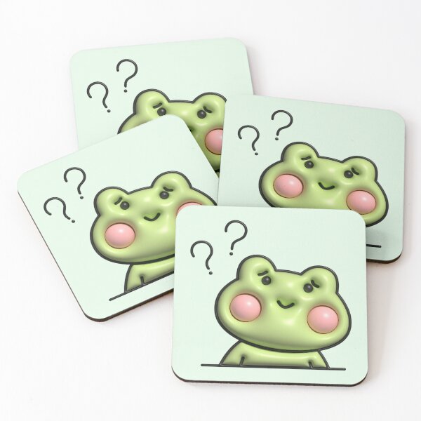 Item preview, Curious Frog with Question Marks  designed and sold by Ashleigh David.