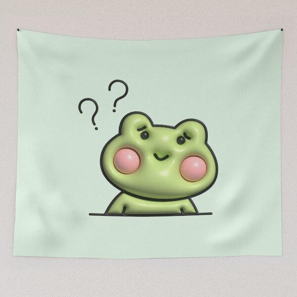 Item preview, Curious Frog with Question Marks  designed and sold by Ashleigh David.