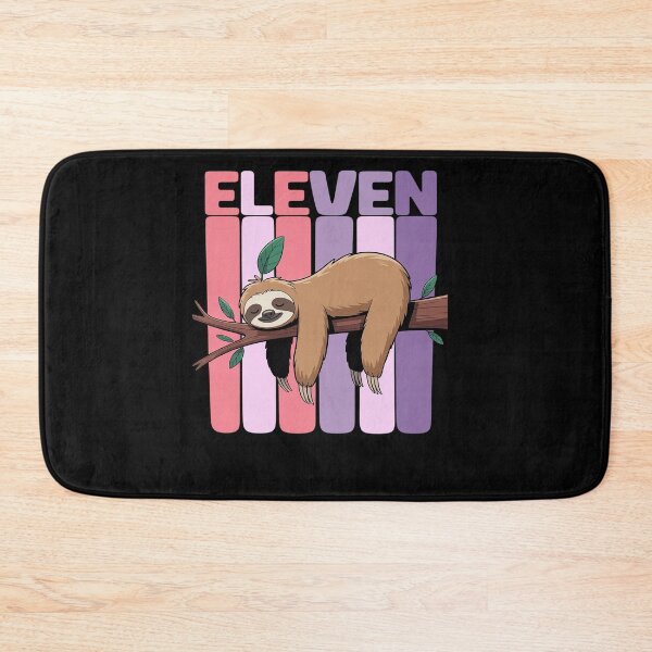 Item preview, 11 Year Old Cute Sloth Birthday Girl 11th B-day designed and sold by SIGORDESIGN.