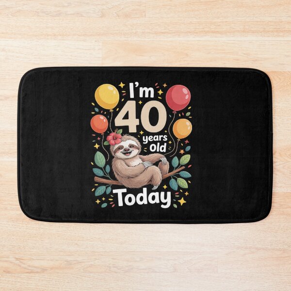 Item preview, 40th Birthday Sloth Lazy Boys Party 40 Year Old designed and sold by SIGORDESIGN.