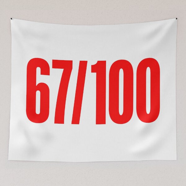 Item preview, 67/100, Six Seven Red designed and sold by Memes N Lore .