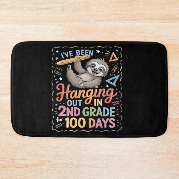 Item preview, 100 Days of School Sloth Hanging Out In 2nd Grade Student designed and sold by SIGORDESIGN.