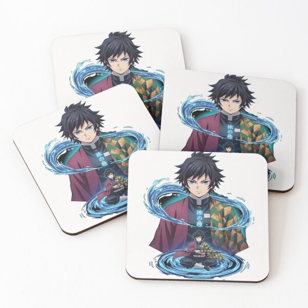 Item preview, Giyu Tomioka Silhouette of the Water Pillar, Demon Slayer, Kimetsu No Yaiba designed and sold by Innova_Creations.