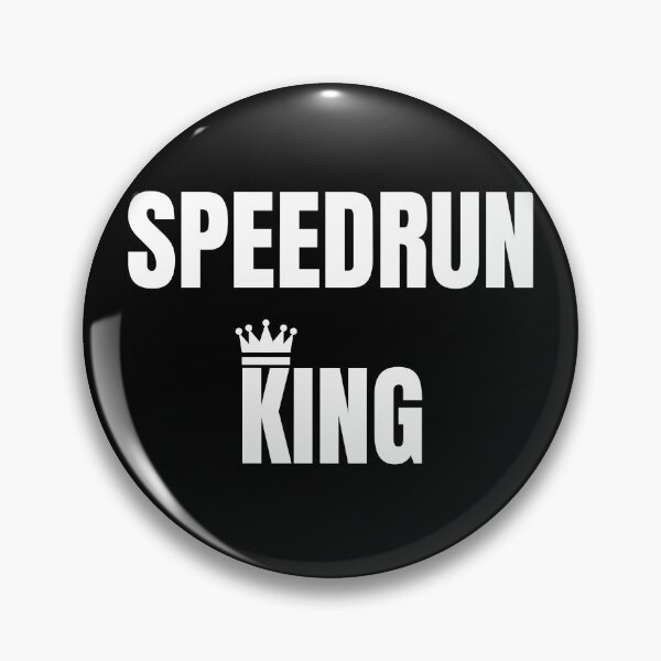 Artikelvorschau, Speedrun King – Zitatdesign für Wettkampfspieler entworfen und verkauft von PHRASEandSTYLE.
