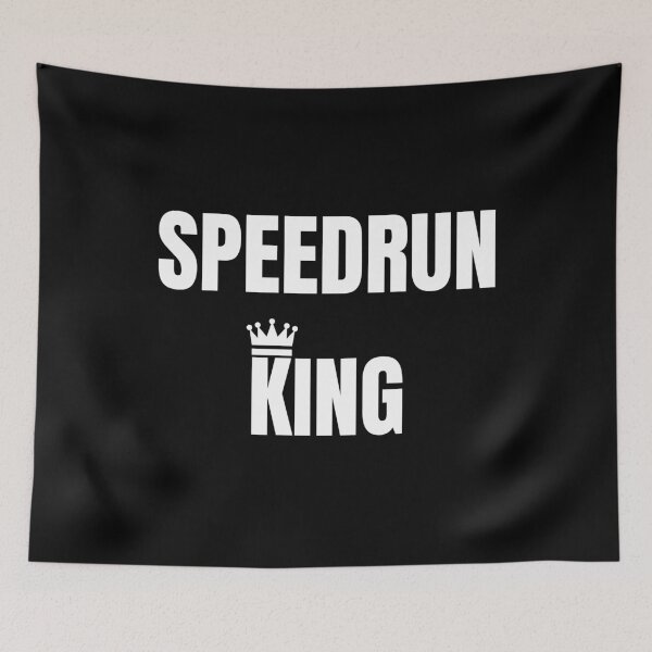 Item preview, Speedrun King – Competitive Gamer Quote Design designed and sold by PHRASEandSTYLE.