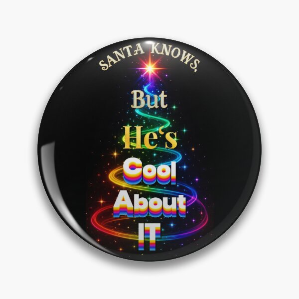 Item preview, ⛄ Santa Knows, But He’s Cool About It ✨-✨ Midnight Glow Edition – HIGH SASS & SHADE COLLECTION designed and sold by WheelieGdArt.