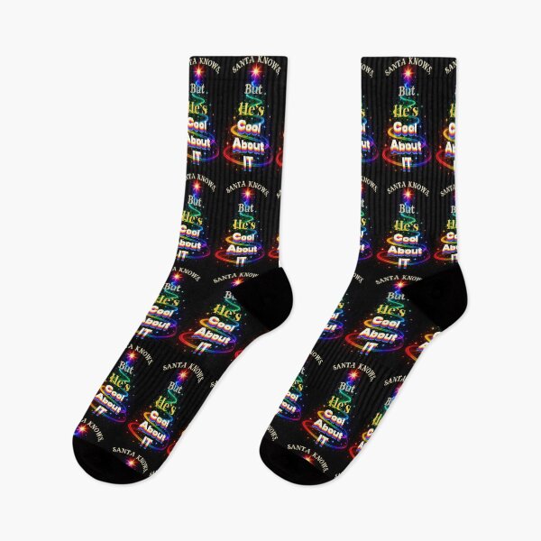 Item preview, ⛄ Santa Knows, But He’s Cool About It ✨-✨ Midnight Glow Edition – HIGH SASS & SHADE COLLECTION designed and sold by WheelieGdArt.