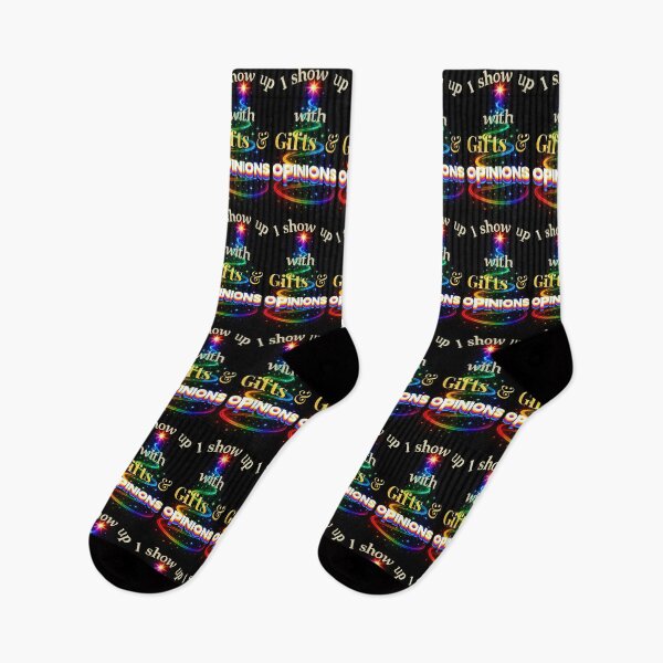 Item preview, ⛄ I Show Up with Gifts & Opinions ✨-✨ Prism Wave Edition – HIGH SASS & SHADE COLLECTION designed and sold by WheelieGdArt.