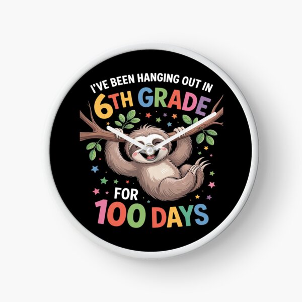 Item preview, 100th Day of School Sloth Design - 6th Grade 100 Days designed and sold by SIGORDESIGN.