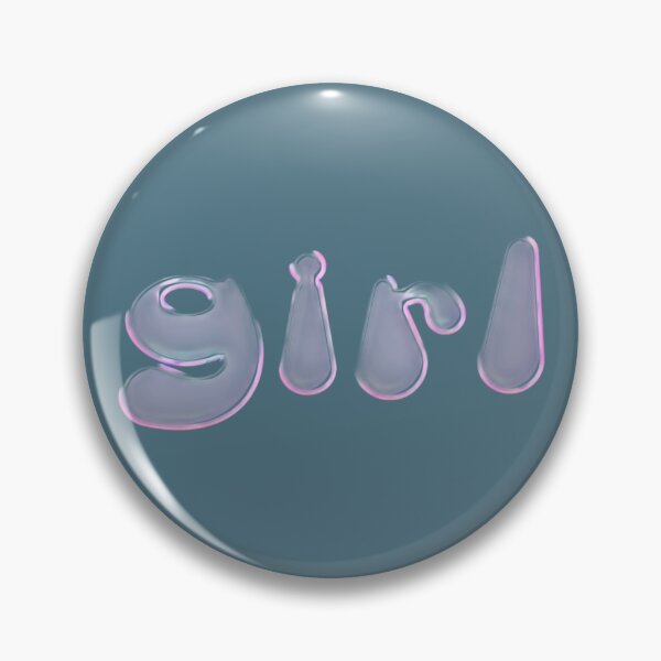 Item preview, Glossy Pastel “Girl” Typography – Soft Feminine Aesthetic designed and sold by Ashleigh David.