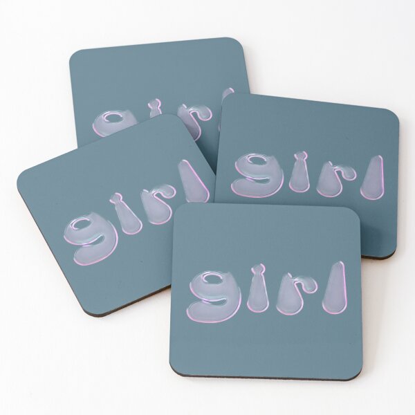 Item preview, Glossy Pastel “Girl” Typography – Soft Feminine Aesthetic designed and sold by Ashleigh David.