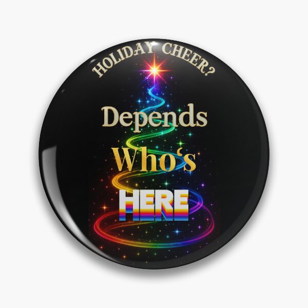 Item preview, ⛄ Holiday Cheer? Depends Who’s Here ✨-✨ Side-Eye Sparkle Edition – HIGH SASS & SHADE COLLECTION designed and sold by WheelieGdArt.
