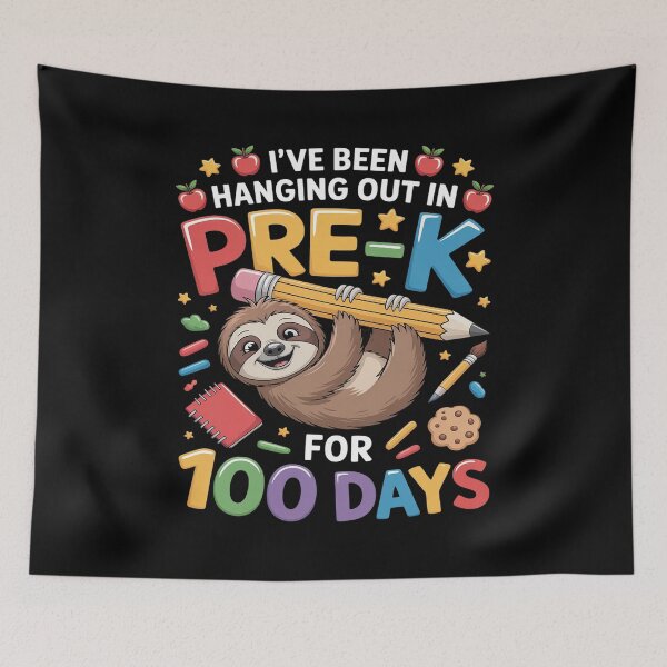 Item preview, 100th Day Of School Sloth Shirt Pre-K 100 Days School designed and sold by SIGORDESIGN.