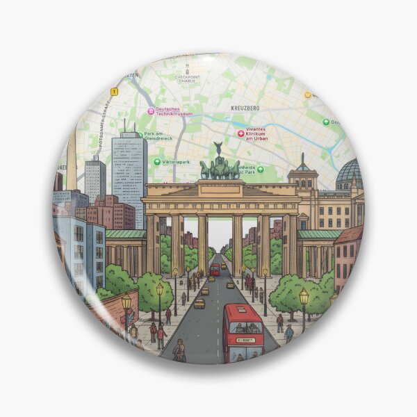 Item preview, Berlin Map Cityscape Art Print designed and sold by shopcanva.
