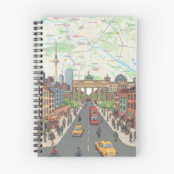 Item preview, Berlin Map Cityscape Art Print designed and sold by shopcanva.