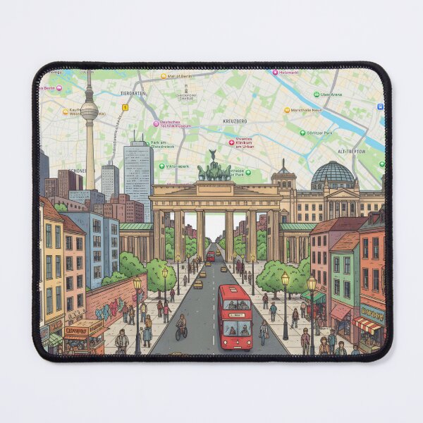 Item preview, Berlin Map Cityscape Art Print designed and sold by shopcanva.