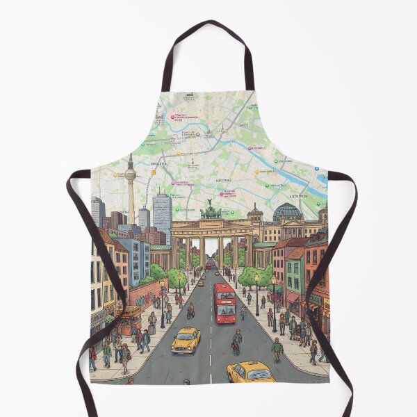 Item preview, Berlin Map Cityscape Art Print designed and sold by shopcanva.
