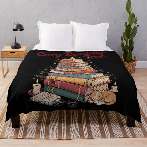 Item preview, Cozy Christmas Reading Tree – Cat & Candles designed and sold by rczjlxdvvj62.