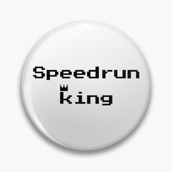 Item preview, Speedrun King – Retro Pixel Gamer Text Design designed and sold by PHRASEandSTYLE.