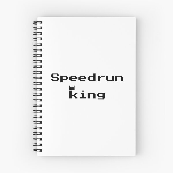 Item preview, Speedrun King – Retro Pixel Gamer Text Design designed and sold by PHRASEandSTYLE.