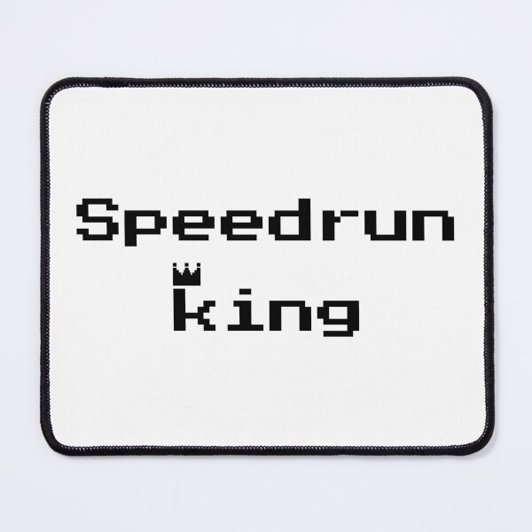 Item preview, Speedrun King – Retro Pixel Gamer Text Design designed and sold by PHRASEandSTYLE.